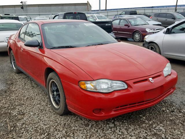 2G1WW12E959102779 - 2005 CHEVROLET MONTE CARL RED photo 1