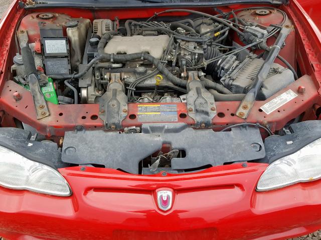 2G1WW12E959102779 - 2005 CHEVROLET MONTE CARL RED photo 7