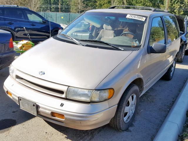 4N2DN11W0SD837755 - 1995 NISSAN QUEST XE TAN photo 2