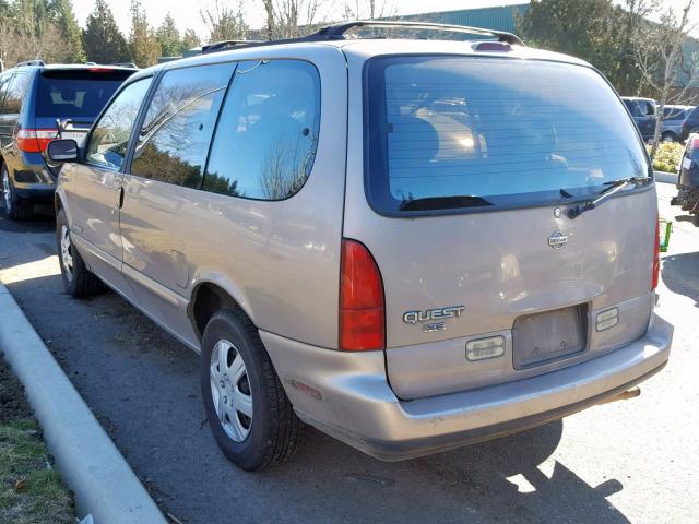 4N2DN11W0SD837755 - 1995 NISSAN QUEST XE TAN photo 3