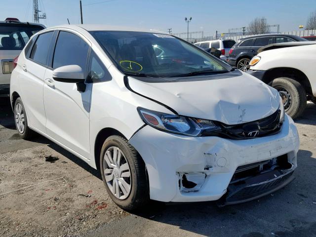 JHMGK5H55HS000922 - 2017 HONDA FIT LX WHITE photo 1