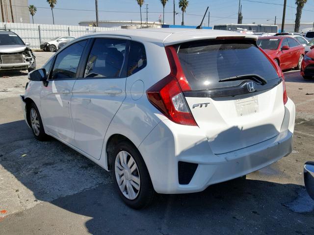 JHMGK5H55HS000922 - 2017 HONDA FIT LX WHITE photo 3