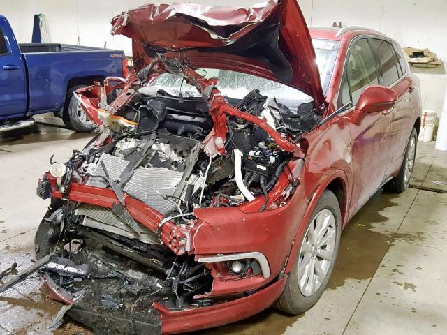 LRBFXBSA8HD179415 - 2017 BUICK ENVISION E BURGUNDY photo 2