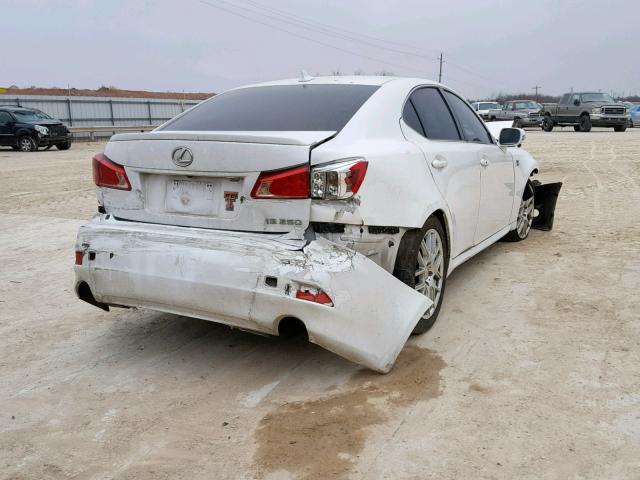 JTHBF5C26C5173349 - 2012 LEXUS IS 250 WHITE photo 4