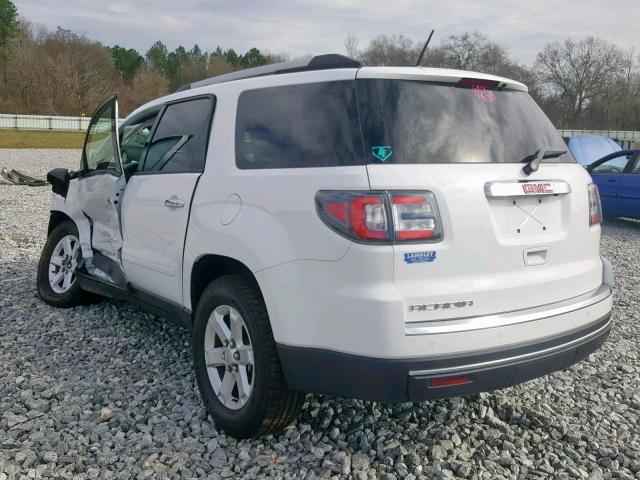 1GKKR1ED2GJ297099 - 2016 GMC ACADIA SL WHITE photo 3