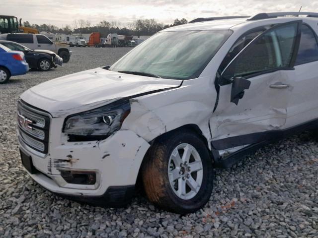 1GKKR1ED2GJ297099 - 2016 GMC ACADIA SL WHITE photo 9