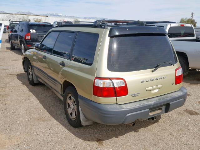 JF1SF635X1H701347 - 2001 SUBARU FORESTER L GOLD photo 3