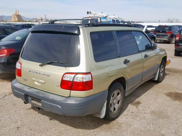 JF1SF635X1H701347 - 2001 SUBARU FORESTER L GOLD photo 4