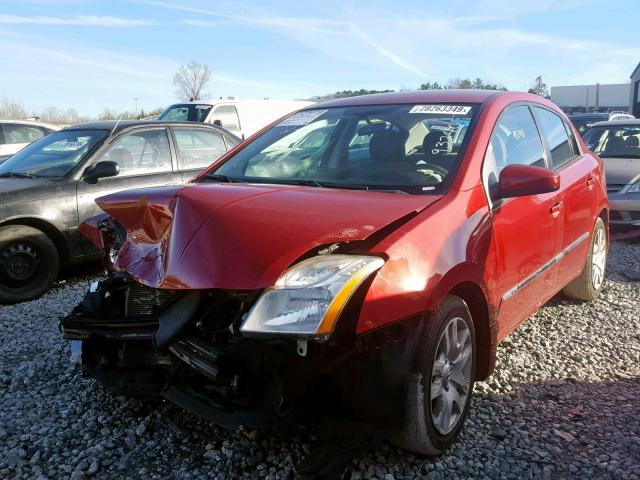 3N1AB6APXCL731560 - 2012 NISSAN SENTRA 2.0 RED photo 2