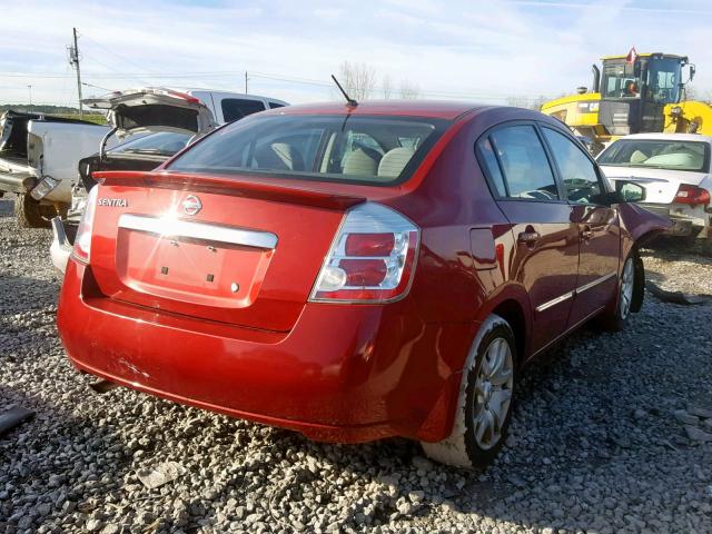 3N1AB6APXCL731560 - 2012 NISSAN SENTRA 2.0 RED photo 4