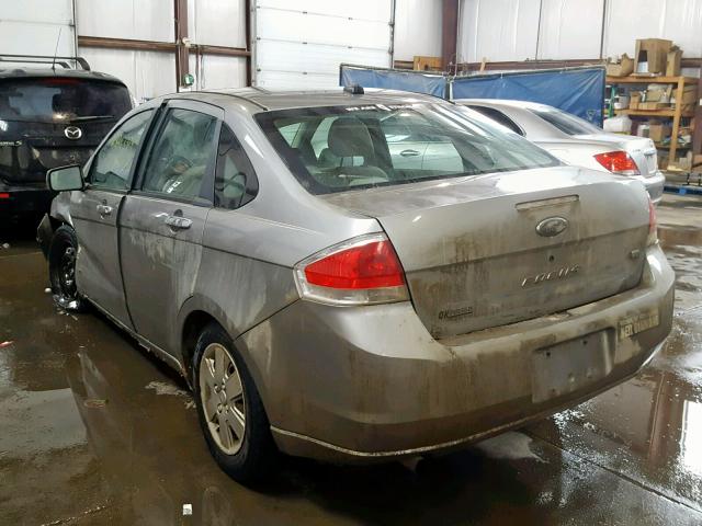 1FAHP34N78W253921 - 2008 FORD FOCUS S/SE GRAY photo 3