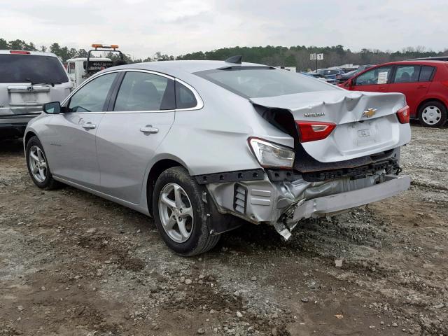 1G1ZB5STXHF122159 - 2017 CHEVROLET MALIBU LS SILVER photo 3