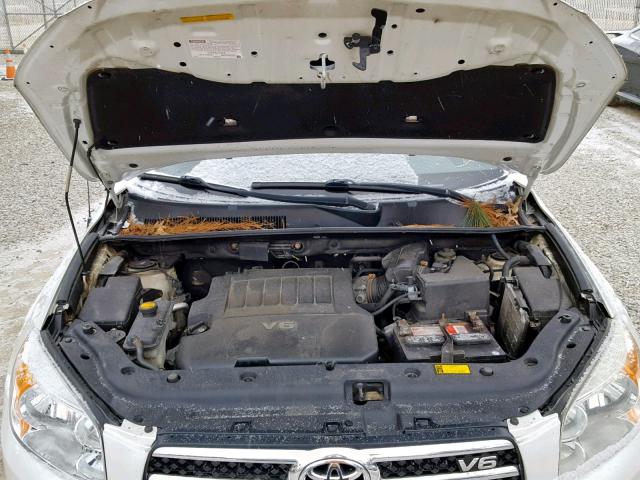 JTMBK31V165002687 - 2006 TOYOTA RAV4 LIMIT WHITE photo 7