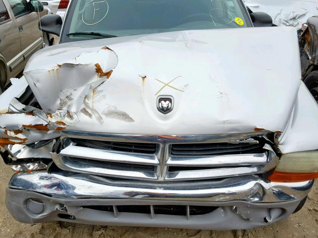 1B7HL2AXX1S310695 - 2001 DODGE DAKOTA QUA SILVER photo 7