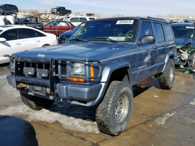 1J4FF78S3XL610629 - 1999 JEEP CHEROKEE L BLUE photo 2