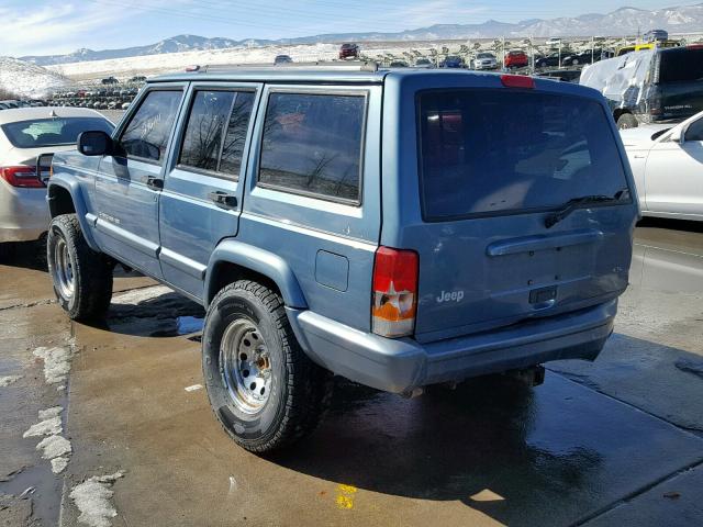 1J4FF78S3XL610629 - 1999 JEEP CHEROKEE L BLUE photo 3