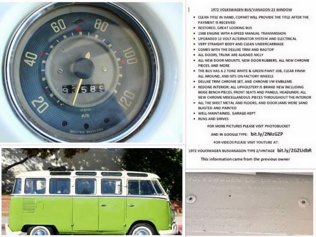 000000000BH272698 - 1972 VOLKSWAGEN BUS GREEN photo 10