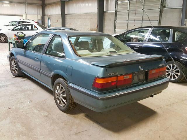 1HGCA6281KA034687 - 1989 HONDA ACCORD LXI BLUE photo 3