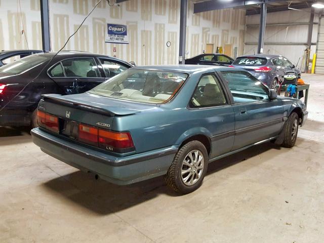 1HGCA6281KA034687 - 1989 HONDA ACCORD LXI BLUE photo 4