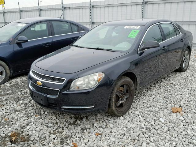 1G1ZB5EB0AF103323 - 2010 CHEVROLET MALIBU LS შავი ფოტო 2