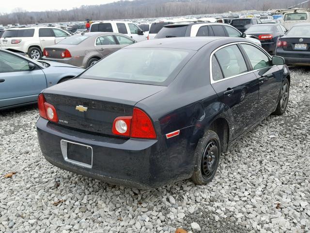 1G1ZB5EB0AF103323 - 2010 CHEVROLET MALIBU LS შავი ფოტო 4