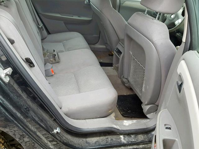 1G1ZB5EB0AF103323 - 2010 CHEVROLET MALIBU LS შავი ფოტო 6