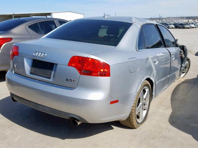 WAUAF68E95A417024 - 2005 AUDI A4 2.0T SILVER photo 4