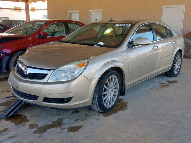 1G8ZV57757F133296 - 2007 SATURN AURA XR GOLD photo 2