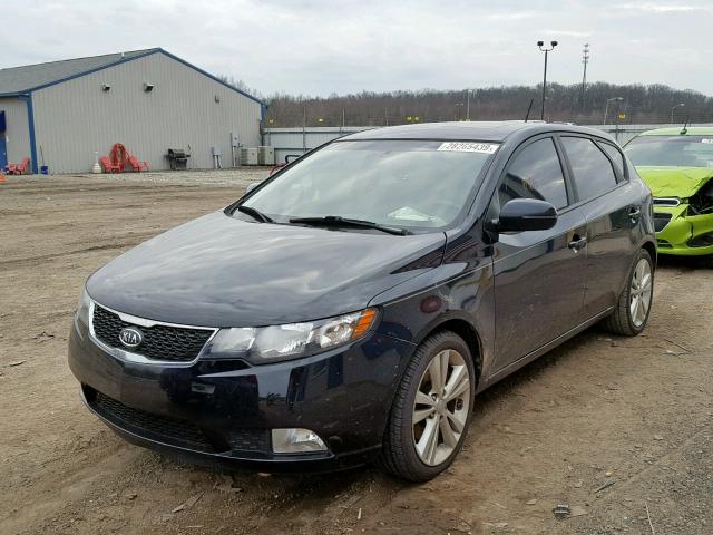 KNAFW5A30C5572768 - 2012 KIA FORTE SX BLACK photo 2