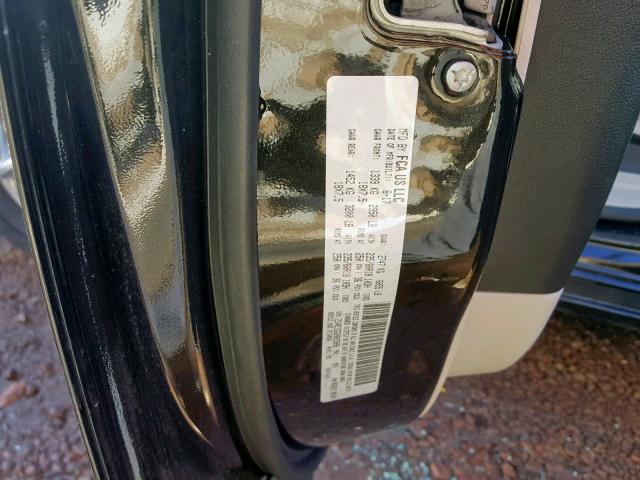 2C4RC1GG2HR835896 - 2017 CHRYSLER PACIFICA L BLACK photo 10