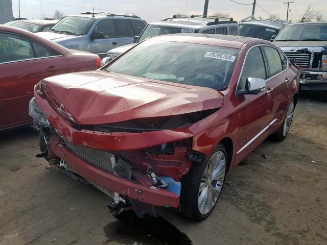 1G1155S37EU124818 - 2014 CHEVROLET IMPALA LTZ RED photo 2