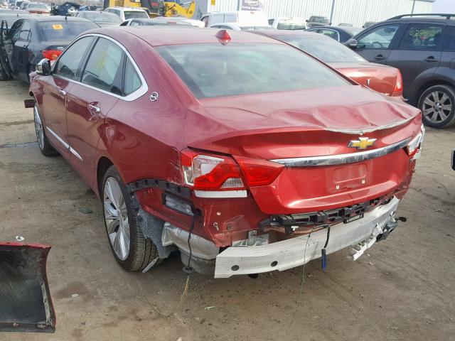 1G1155S37EU124818 - 2014 CHEVROLET IMPALA LTZ RED photo 3