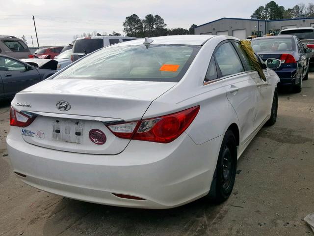 5NPEB4AC0CH427959 - 2012 HYUNDAI SONATA GLS WHITE photo 4