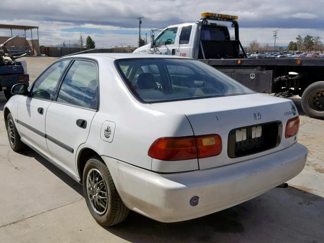 JHMEG8647SS016194 - 1995 HONDA CIVIC DX WHITE photo 3