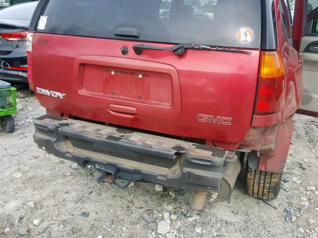 1GKDS13SX22276583 - 2002 GMC ENVOY RED photo 9