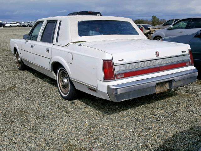 1LNBM81F2KY728739 - 1989 LINCOLN TOWN CAR WHITE photo 3