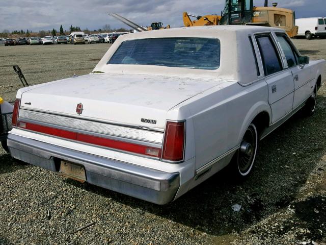 1LNBM81F2KY728739 - 1989 LINCOLN TOWN CAR WHITE photo 4