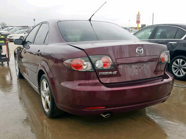 1YVHP80C575M30136 - 2007 MAZDA MAZDA6 BURGUNDY photo 3