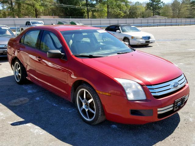 3FAHP06Z68R141371 - 2008 FORD FUSION S RED photo 1