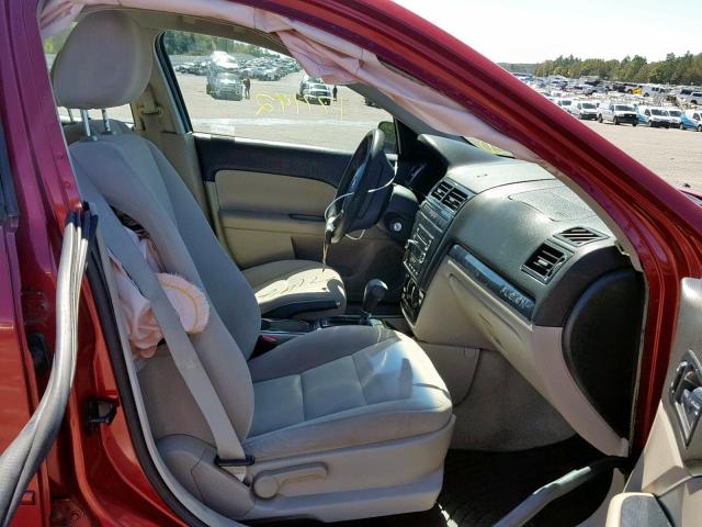 3FAHP06Z68R141371 - 2008 FORD FUSION S RED photo 5