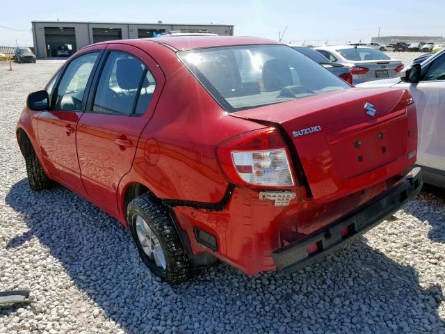 JS2YC5A25B6304485 - 2011 SUZUKI SX4 LE RED photo 3