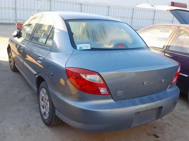 KNADC123226157127 - 2002 KIA RIO TEAL photo 3