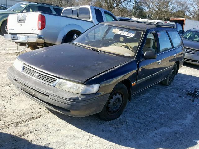 4S3BJ6326N7905444 - 1992 SUBARU LEGACY L A BLACK photo 2