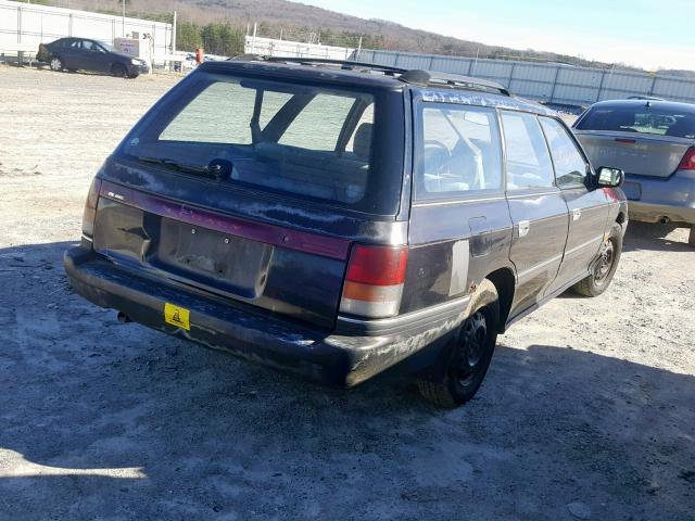 4S3BJ6326N7905444 - 1992 SUBARU LEGACY L A BLACK photo 4