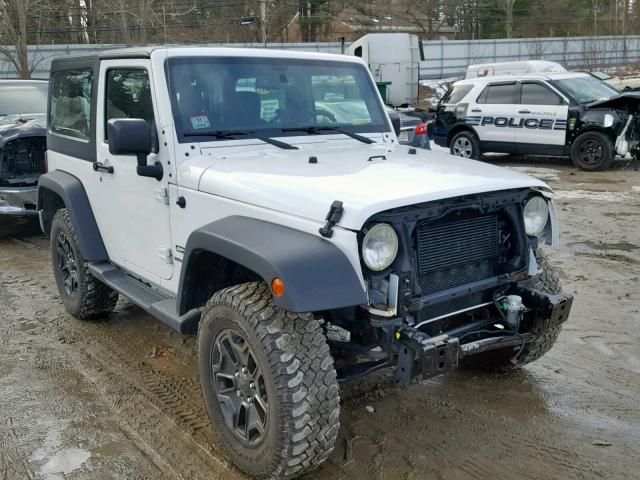 1C4AJWAG1FL534437 - 2015 JEEP WRANGLER S WHITE photo 1