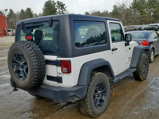 1C4AJWAG1FL534437 - 2015 JEEP WRANGLER S WHITE photo 4