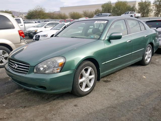 JNKBF01A74M500801 - 2004 INFINITI Q45 GREEN photo 2