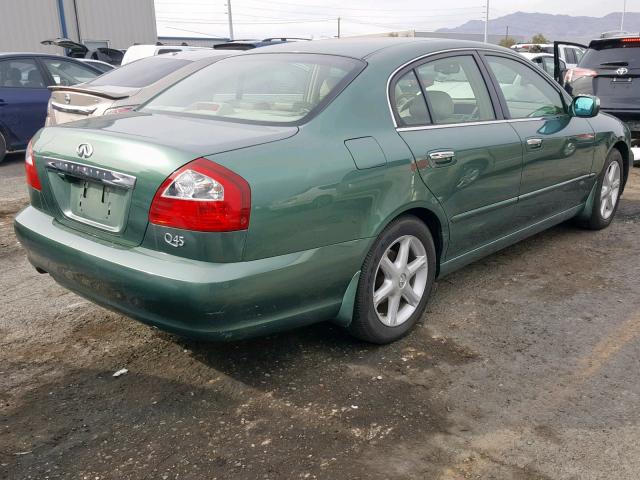 JNKBF01A74M500801 - 2004 INFINITI Q45 GREEN photo 4