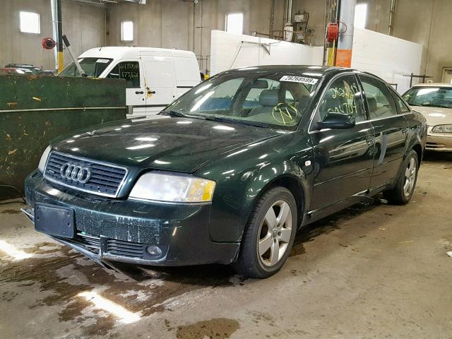 WAULD64B62N055619 - 2002 AUDI A6 2.7T QU GREEN photo 2