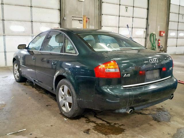 WAULD64B62N055619 - 2002 AUDI A6 2.7T QU GREEN photo 3